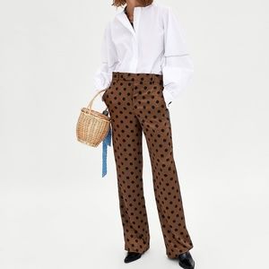 NEW! Zara Polka Dot Pants, size Small